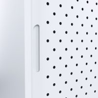 white sliding door cabinet handle