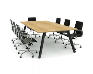 iSpace Sabre - Rectangular Meeting Table (1200 Leg)